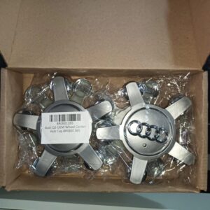 wheel center hup cap cover compatible with audi set of 4 oem quality replacement designed to meet factory specifications for a perfect fit. 8r0601165