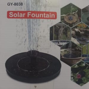 solar powered fountain 