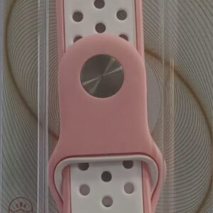 22mm silicone sport band compatible with samsung galaxy watch white pink interchangeable 22mm wide band/strap compatible withsamsung huawei garmin watches