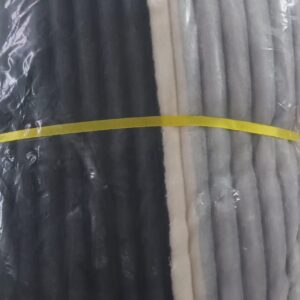 polyester striped throw grey white