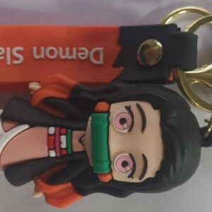 demon slayer anime multi clip keychain nezuko