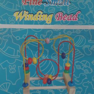 melissa doug first bead maze (18 multi shaped wooden beads) 