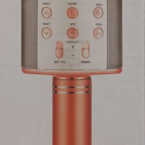 wireless handheld microphone rechargeable bluetooth mic clear sound gold 