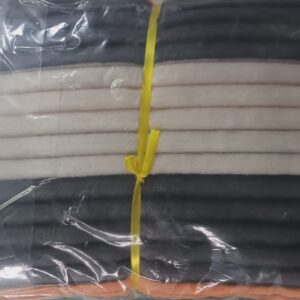 polyester striped throw orange / grey 200 cm 