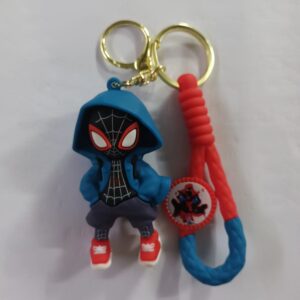 spider man key ring 3d figurine cool hoodie design blue