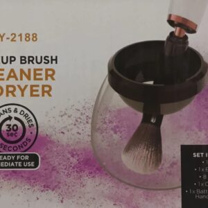 electric makeup brush cleaner and dryer white 
