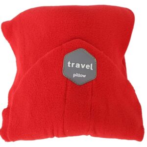 portable soft neck support perfect travel pillow red 