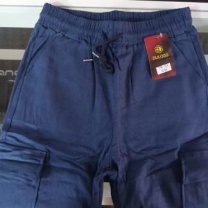 ladies cargo pants navy blue m 