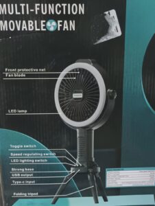 rechargeable fan with 2 led lights remote solar fan with mosquito repellent lamp cool white light