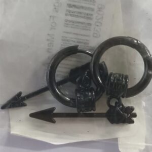 earrings for men arrow black earring for men