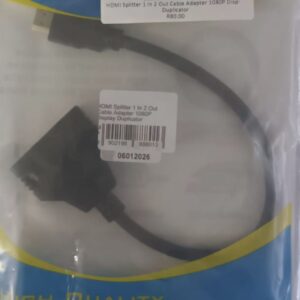 hdmi splitter 1 in 2 out cable adapter 1080p display duplicator