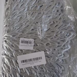 placemat 6 piece set 38cm flower silver 