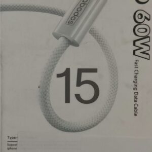 60w braided usb c to usb c charger cable durable tangle free and rapid charging for laptops smartphones