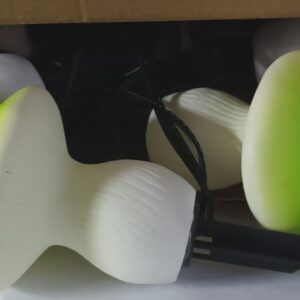 garden solar mushroom lights orange 21 cm 