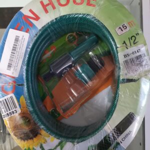 zee garden hose pipe set with attachment fittings 15m reinforced hose and connector pieces