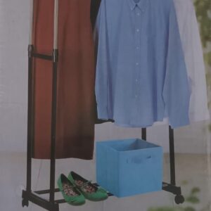clothing rail with 2 rod poles