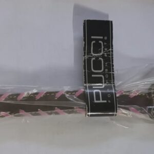 pucci leather collar brown small (32cm x 1.8cm) pucci leather collar with braiding