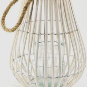 houzecomfort home decorative willow candle lantern with glass 