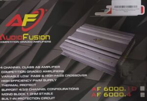 audio fusion 6000w 4channel amplifier 