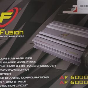 audio fusion 6000w 4channel amplifier 