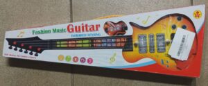 kids' electric light up music guitar rock and roll style toy