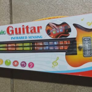 kids' electric light up music guitar rock and roll style toy
