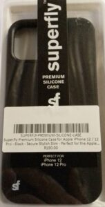 superfly premium silicone case for apple iphone 12 / 12 pro black secure stylish slim perfect for the apple iphone 12 / 12 pro