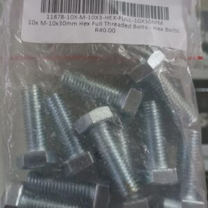 10x m 10x30mm hex full threaded bolts hex bolts.
