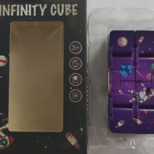infinity cube fidget toy for stress and anxiety relief spaceman purple 