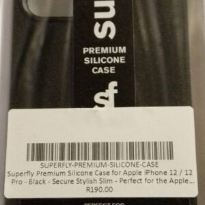 superfly premium silicone case for apple iphone 12 / 12 pro black secure stylish slim perfect for the apple iphone 12 / 12 pro